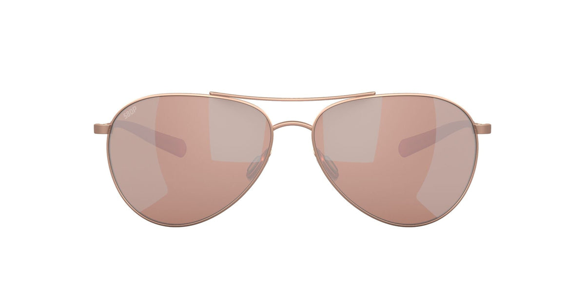 Costa del Mar Piper 06S6003 600308 58 Satin Rose Gold / Copper Silver Mirror - Blue Star Eyewear