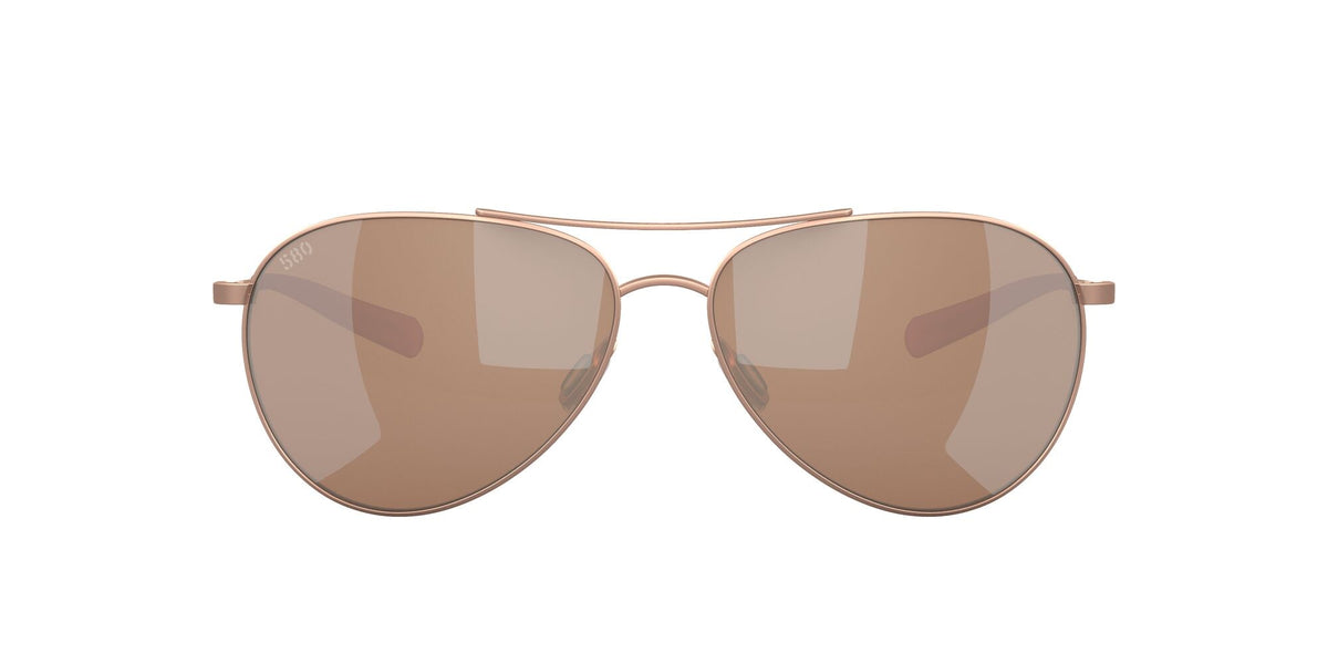 6S 6003 Costa Del Mar Piper Satin Rose Gold / Copper Silver Mirror 58 - Blue Star Eyewear