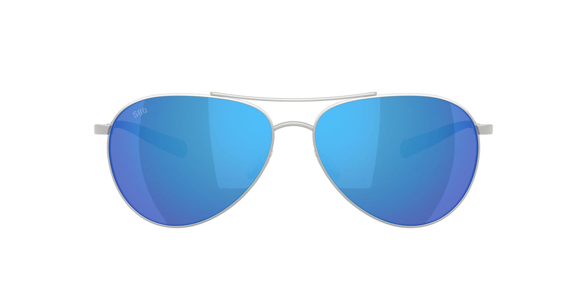 Costa Del Mar Piper 6S6003 600320 58 Satin Silver / Blue Mirror