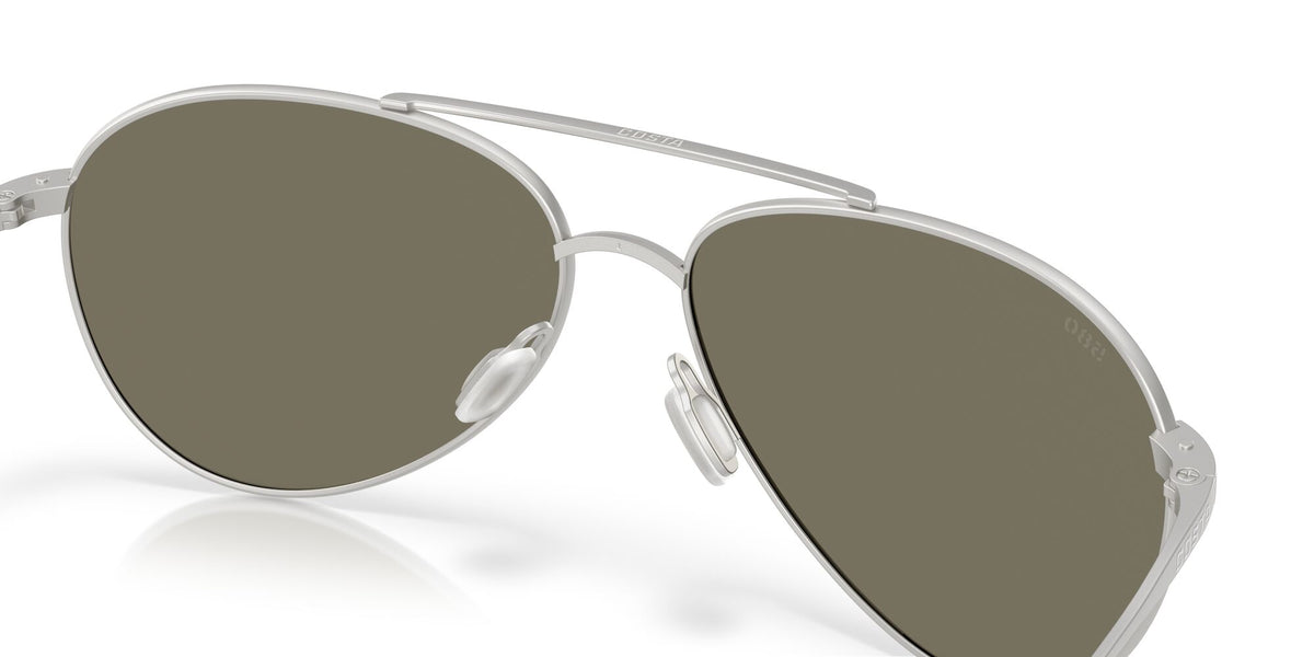 Costa Del Mar Piper 6S6003 600320 58 Satin Silver / Blue Mirror