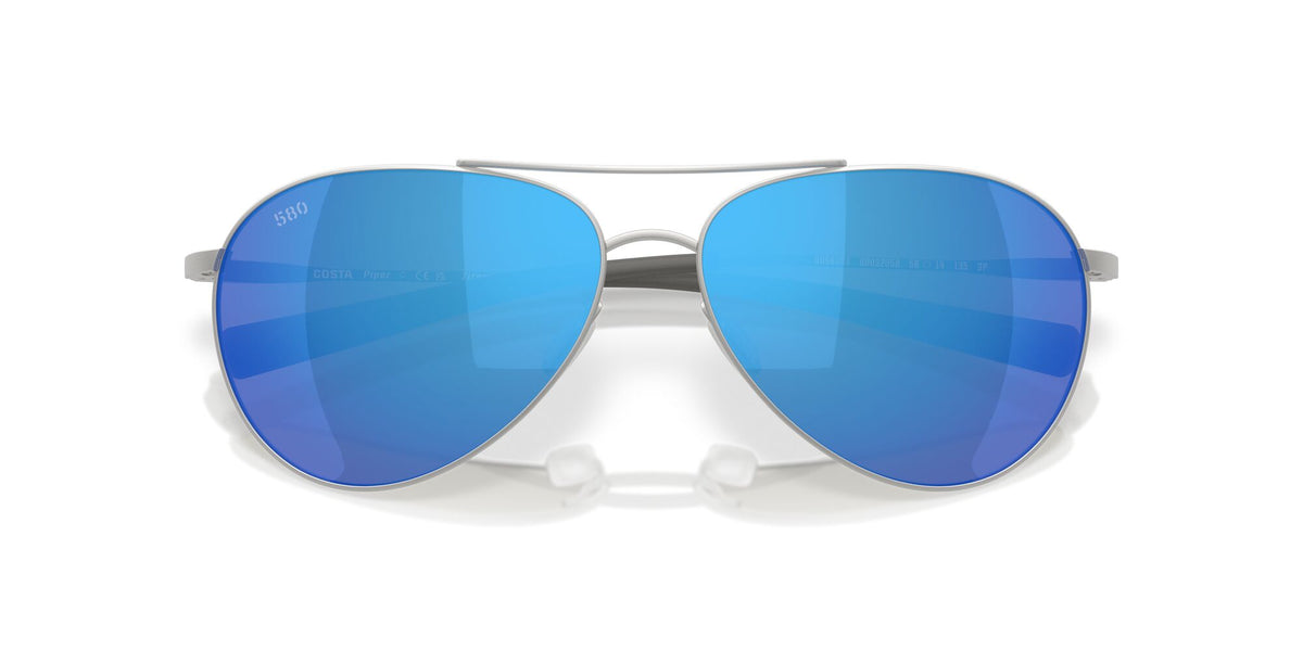 Costa Del Mar Piper 6S6003 600320 58 Satin Silver / Blue Mirror