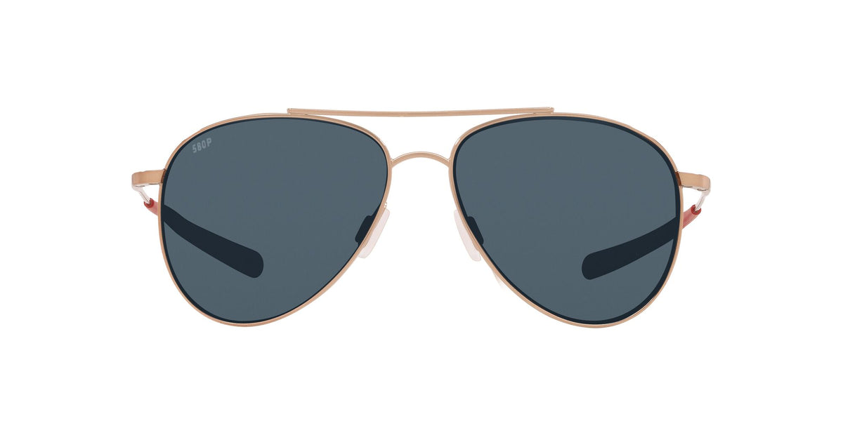 Costa Del Mar Cook 164 Rose Gold / Polarised In Gray 580P 60 / Plastic / Titanium