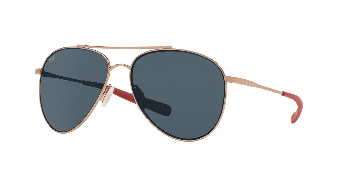 Costa Del Mar Cook 164 Rose Gold / Polarised In Gray 580P 60 / Plastic / Titanium