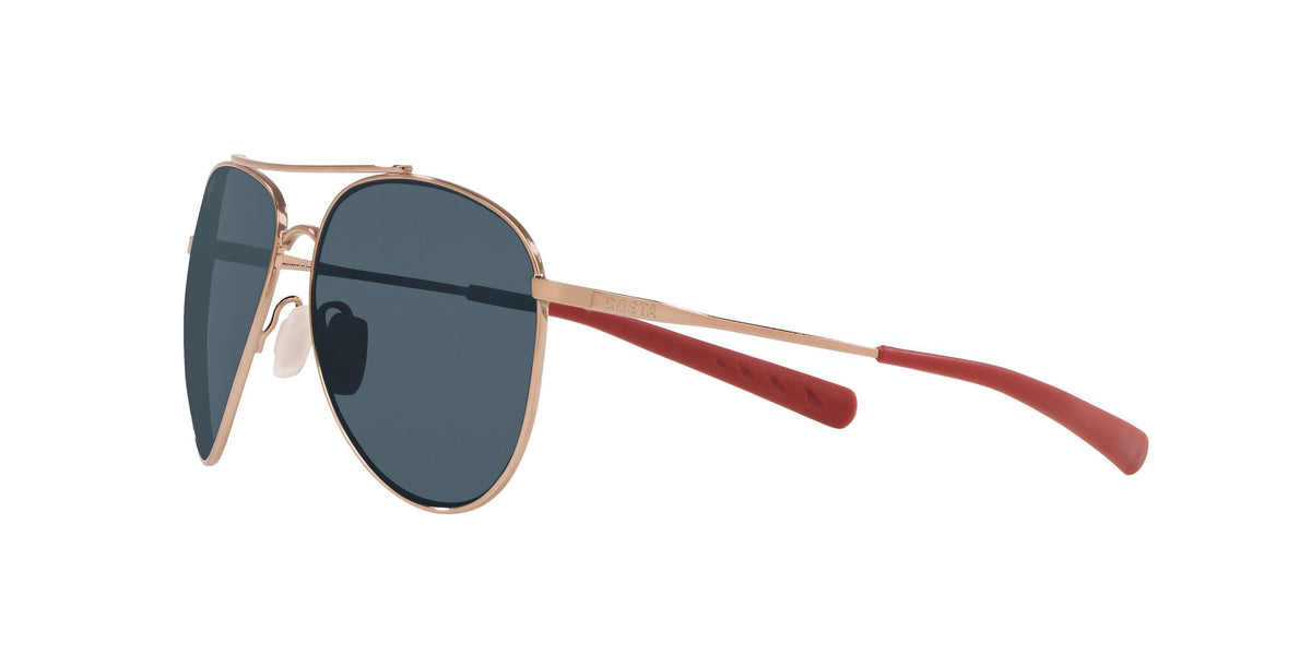 Costa Del Mar Cook 164 Rose Gold / Polarised In Gray 580P 60 / Plastic / Titanium