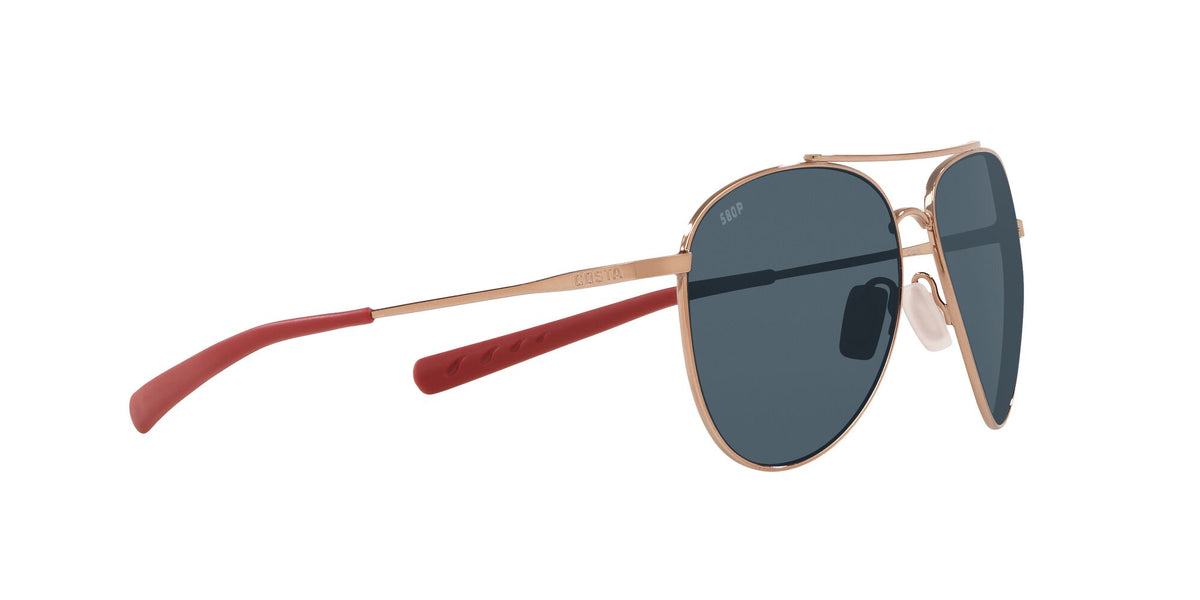 Costa Del Mar Cook 164 Rose Gold / Polarised In Gray 580P 60 / Plastic / Titanium