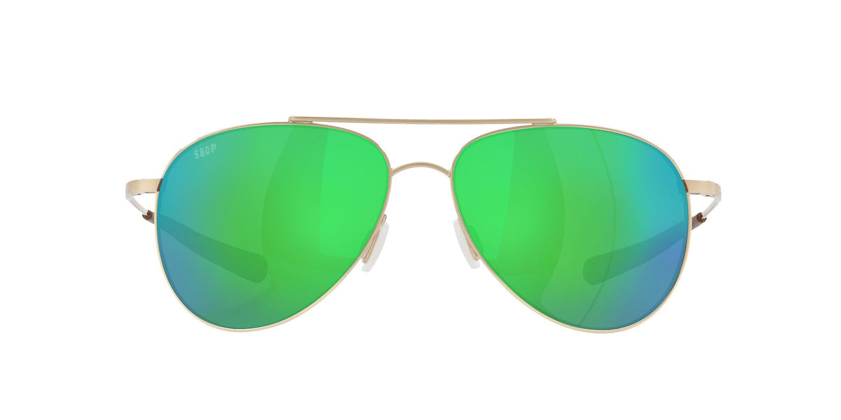 Costa Del Mar Cook 126 Gold / Polarised In Green Mirror 580P 60 / Plastic / Titanium