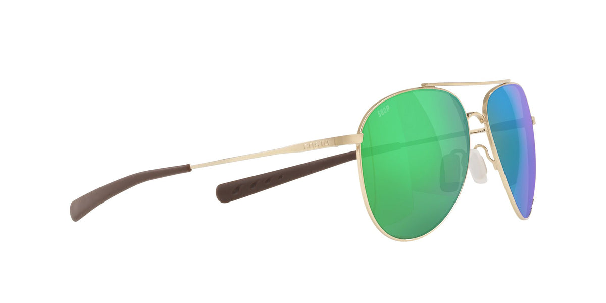 Costa Del Mar Cook 126 Gold / Polarised In Green Mirror 580P 60 / Plastic / Titanium