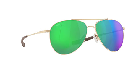 Costa Del Mar Cook 126 Gold / Polarised In Green Mirror 580P 60 / Plastic / Titanium