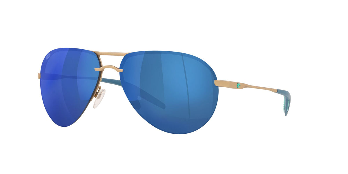 Costa del Mar Helo 06S6006 600608 61 Matte Champagne / Blue Mirror 61 / Plastic / Titanium