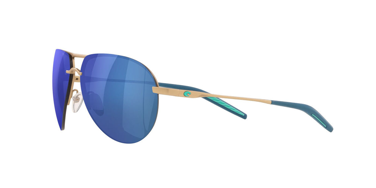 Costa del Mar Helo 06S6006 600608 61 Matte Champagne / Blue Mirror 61 / Plastic / Titanium