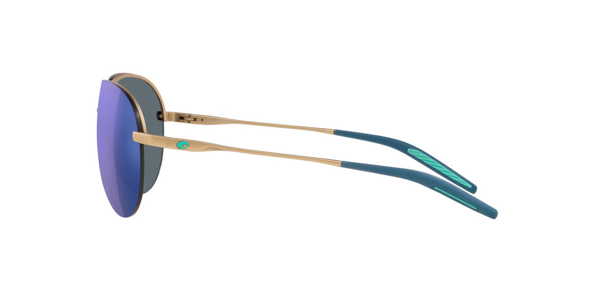 Costa del Mar Helo 06S6006 600608 61 Matte Champagne / Blue Mirror 61 / Plastic / Titanium