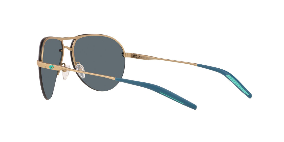 Costa del Mar Helo 06S6006 600608 61 Matte Champagne / Blue Mirror 61 / Plastic / Titanium