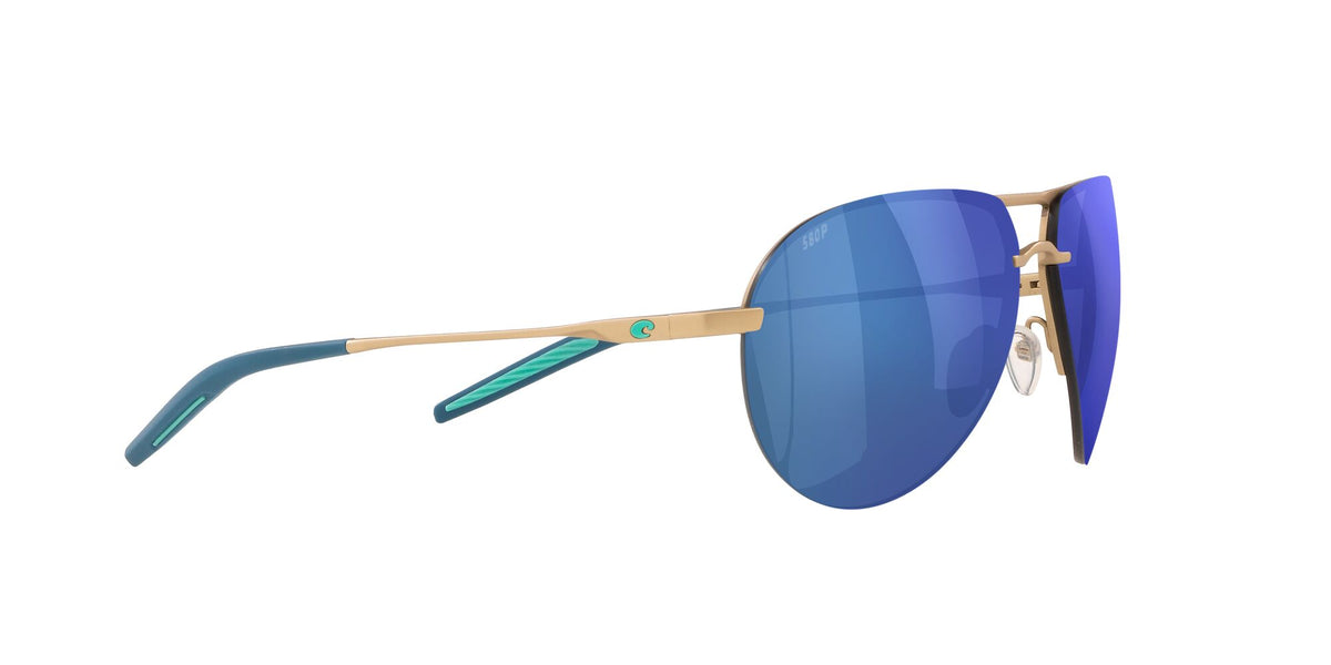 Costa del Mar Helo 06S6006 600608 61 Matte Champagne / Blue Mirror 61 / Plastic / Titanium