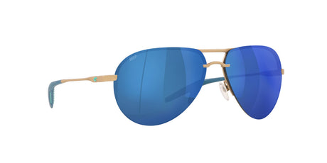 Costa del Mar Helo 06S6006 600608 61 Matte Champagne / Blue Mirror 61 / Plastic / Titanium