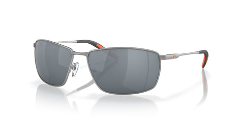 Costa del Mar Turret 06S6009 600907 63 Matte Silver / Gray Silver Mirror 63 / Polycarbonate / Titanium / Titanium