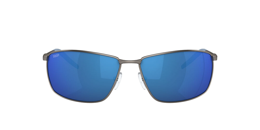 Costa del Mar Turret 06S6009 600908 63 Matte Dark Gunmetal / Blue Mirror 63 / Plastic / Titanium