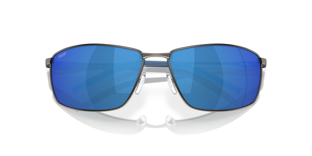 Costa del Mar Turret 06S6009 600908 63 Matte Dark Gunmetal / Blue Mirror 63 / Plastic / Titanium