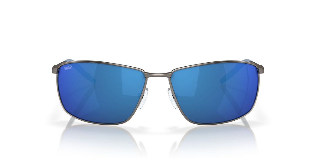 Costa del Mar Turret 06S6009 600908 63 Matte Dark Gunmetal / Blue Mirror 63 / Plastic / Titanium