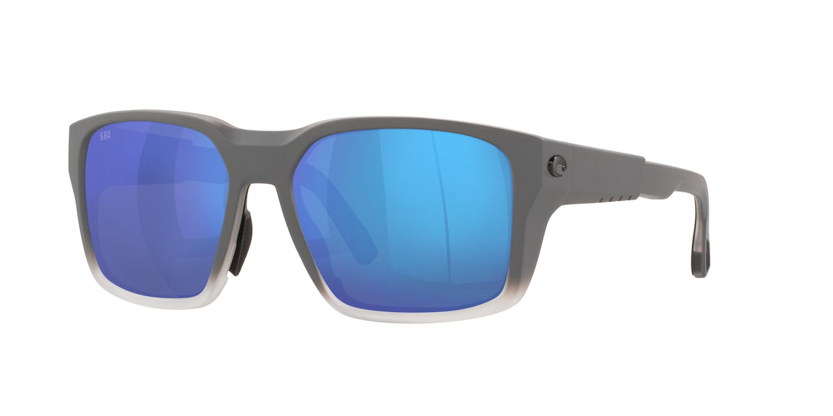Costa Del Mar Tailwalker 277 Matte Fog Gray / Polarised In Blue Mirror 580G 56 / Crystal / Plastic