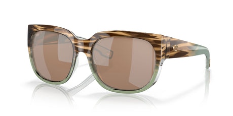 Costa del Mar Waterwoman 2 06S9004 900408 58 Shiny Ocean Jade / Copper Silver Mirror 58 / Lightwave Glass / Injected / Injected