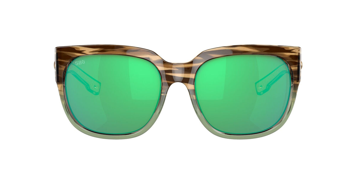 Costa del Mar Waterwoman 2 06S9004 900412 58 Shiny Ocean Jade / Green Lens Mirror - Blue Star Eyewear