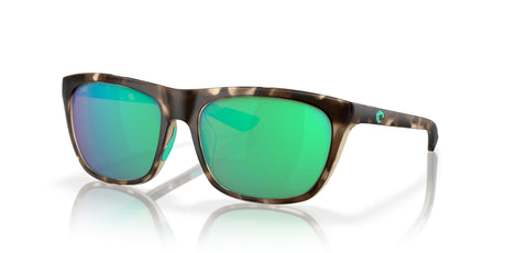6S 9005 Costa Del Mar Cheeca Matte Shadow Tortoise / Green Mirror 57 57 / Crystal / Plastic