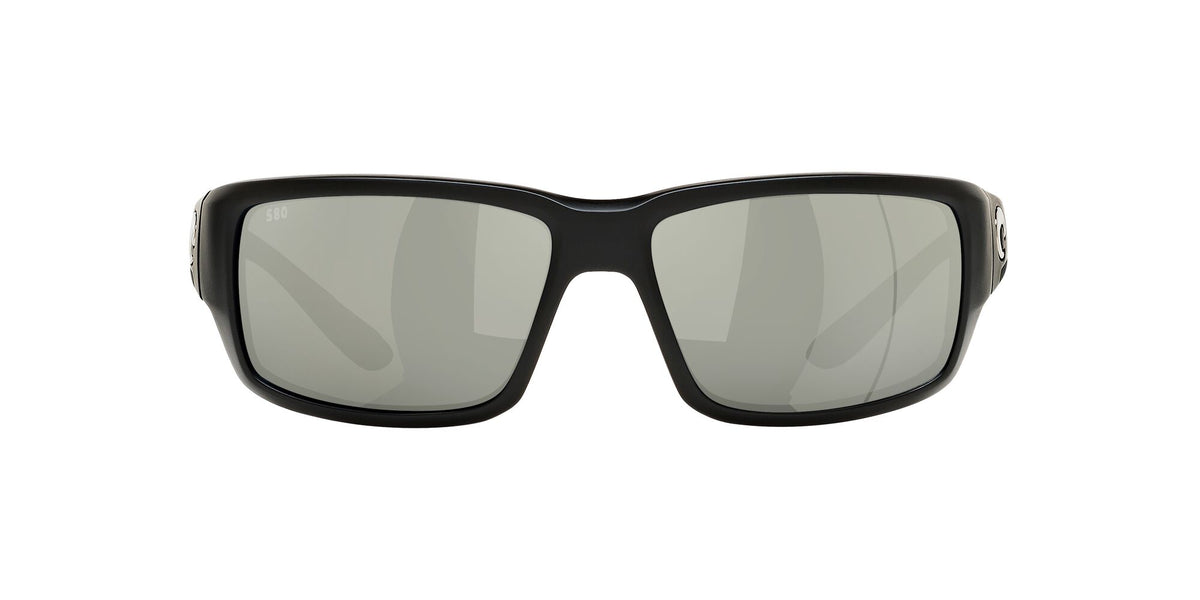 6S 9006F Costa Del Mar Fantail Omnifit Matte Black / Gray Silver Mirror 60 60 / Crystal / Plastic