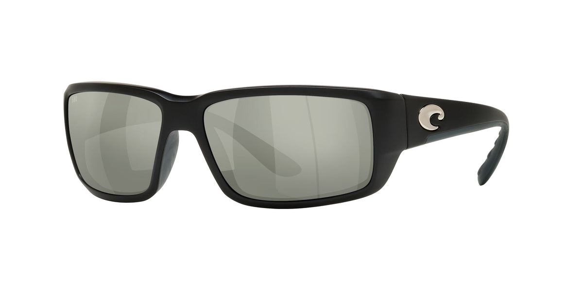 6S 9006F Costa Del Mar Fantail Omnifit Matte Black / Gray Silver Mirror 60 60 / Crystal / Plastic