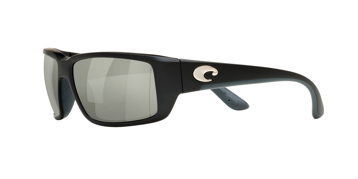 6S 9006F Costa Del Mar Fantail Omnifit Matte Black / Gray Silver Mirror 60 60 / Crystal / Plastic