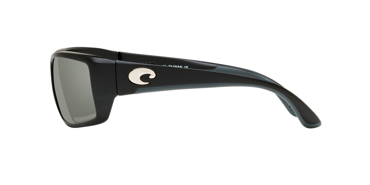 6S 9006F Costa Del Mar Fantail Omnifit Matte Black / Gray Silver Mirror 60 60 / Crystal / Plastic