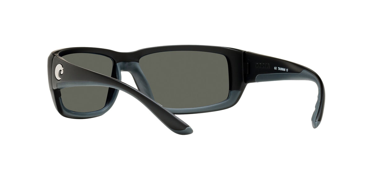 6S 9006F Costa Del Mar Fantail Omnifit Matte Black / Gray Silver Mirror 60 60 / Crystal / Plastic