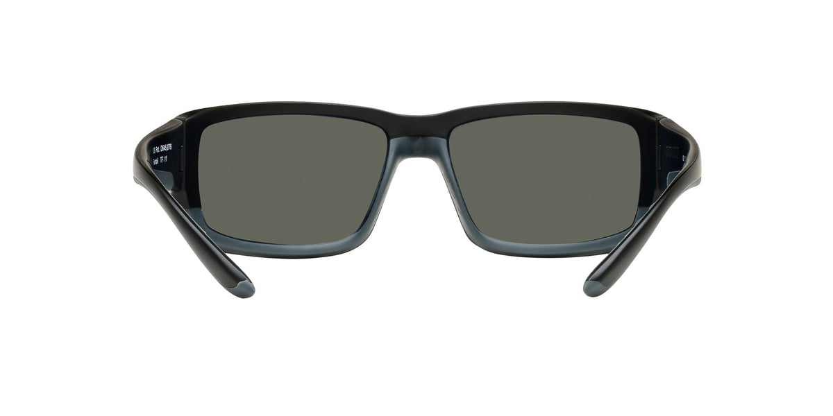6S 9006F Costa Del Mar Fantail Omnifit Matte Black / Gray Silver Mirror 60 60 / Crystal / Plastic
