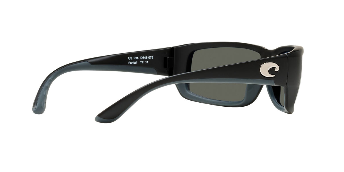 6S 9006F Costa Del Mar Fantail Omnifit Matte Black / Gray Silver Mirror 60 60 / Crystal / Plastic