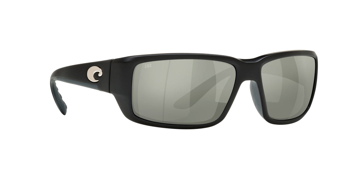6S 9006F Costa Del Mar Fantail Omnifit Matte Black / Gray Silver Mirror 60 60 / Crystal / Plastic