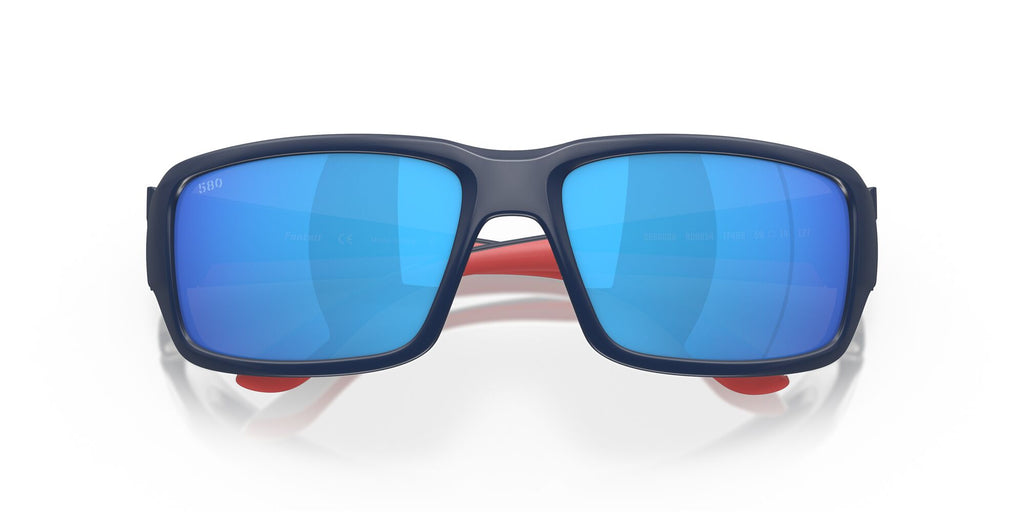 Costa Del Mar Fantail 409 Matte Freedom Fade / Polarised In Blue Mirror 580G 59 / Crystal / Plastic