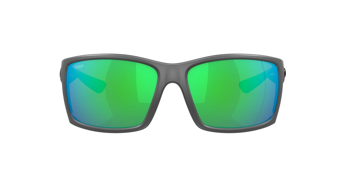 Costa del Mar Reefton 06S9007 900715 64 Matte Gray / Green Lens Mirror - Blue Star Eyewear