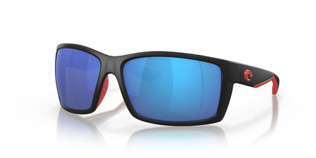 Costa del Mar Reefton 06S9007 900725 64 Race Black / Blue Mirror 64 / Lightwave Glass / Injected / Molded