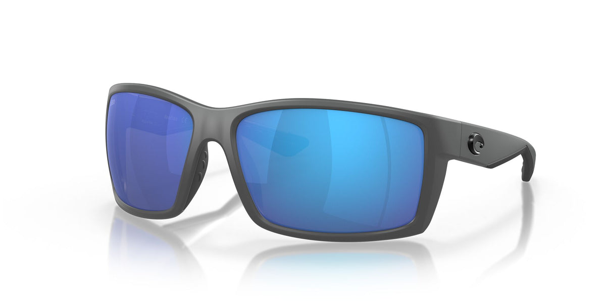 Costa del Mar Reefton 06S9007 900733 64 Matte Gray / Blue Mirror 64 / Lightwave Glass / Injected / Molded