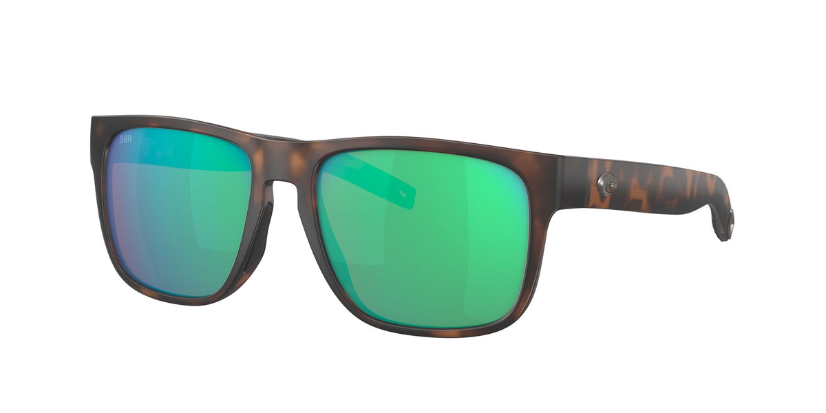 Costa del Mar Spearo 06S9008 900821 56 Matte Tortoise / Green Lens Mirror 56 / Lightwave Glass / Injected / Nylon