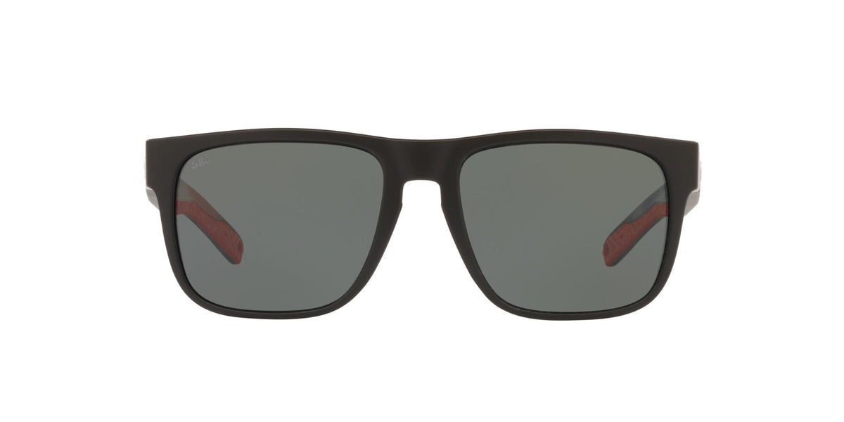 Costa Del Mar Spearo 408 Matte Usa Black / Polarised In Gray 580G 56 / Crystal / Plastic