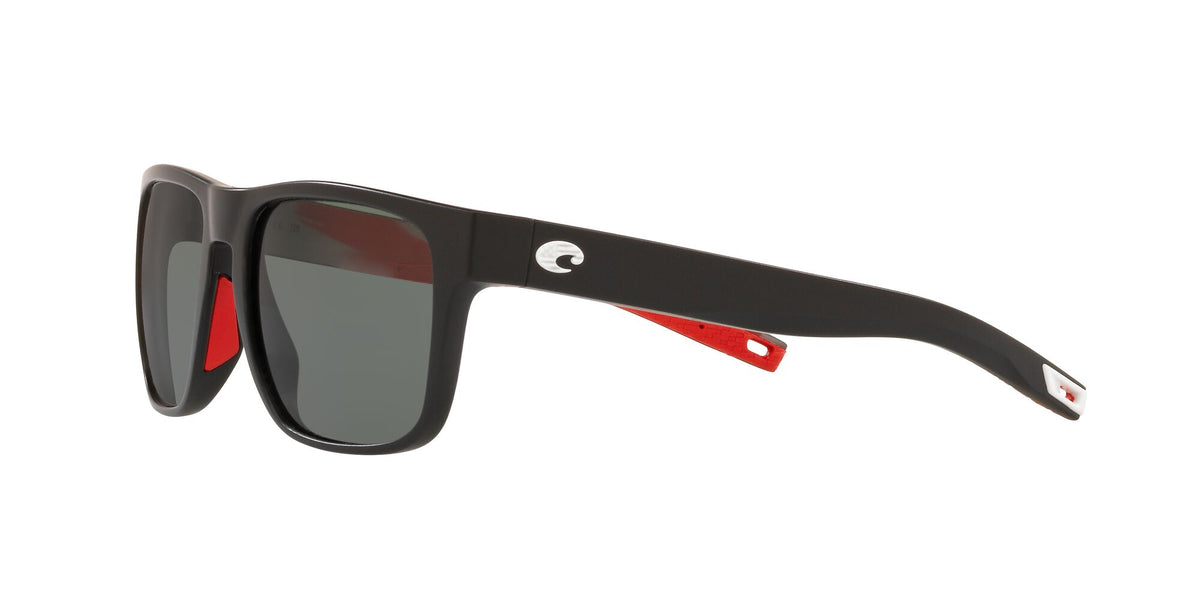 Costa Del Mar Spearo 408 Matte Usa Black / Polarised In Gray 580G 56 / Crystal / Plastic