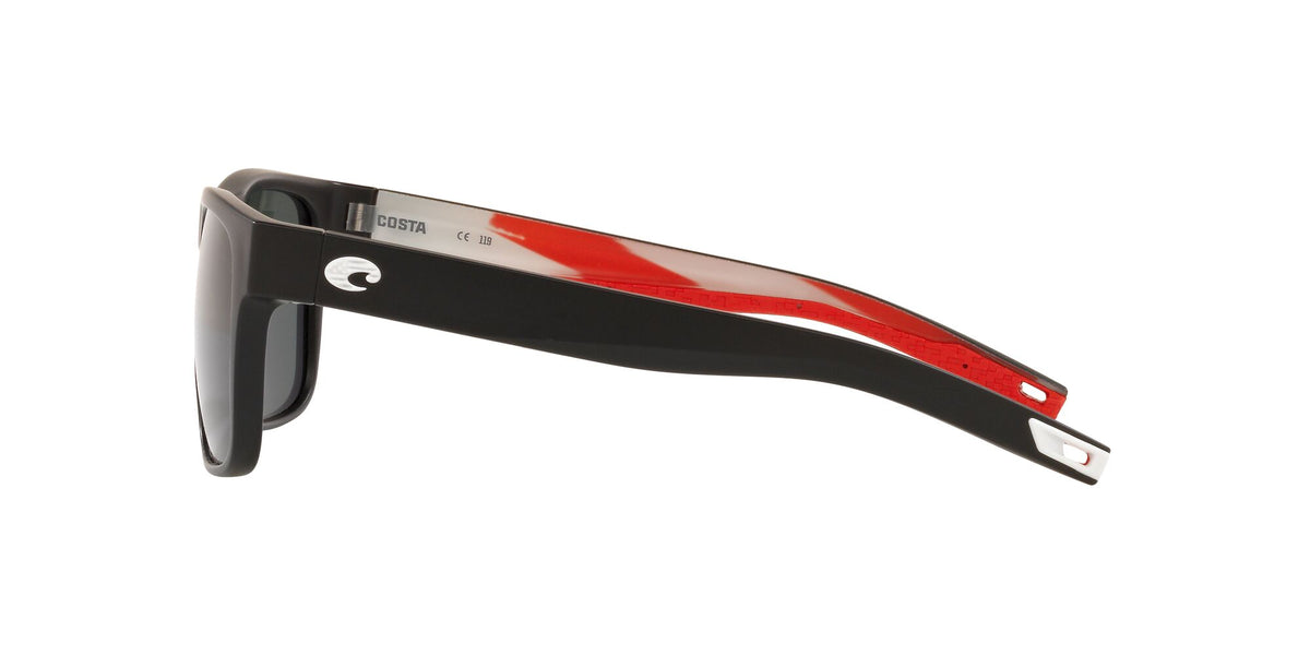 Costa Del Mar Spearo 408 Matte Usa Black / Polarised In Gray 580G 56 / Crystal / Plastic