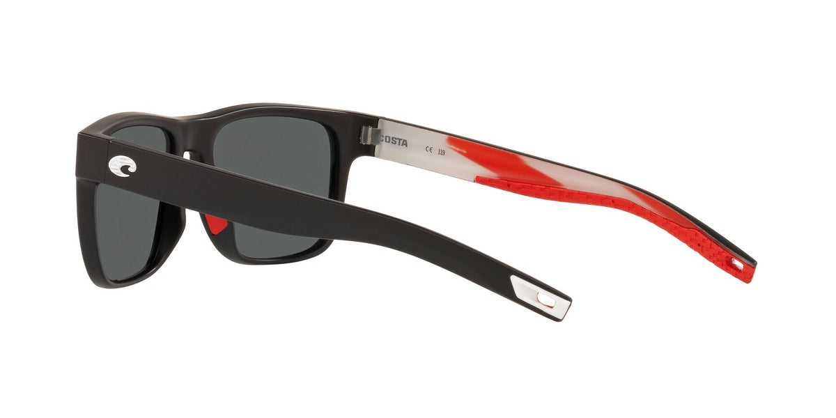 Costa Del Mar Spearo 408 Matte Usa Black / Polarised In Gray 580G 56 / Crystal / Plastic