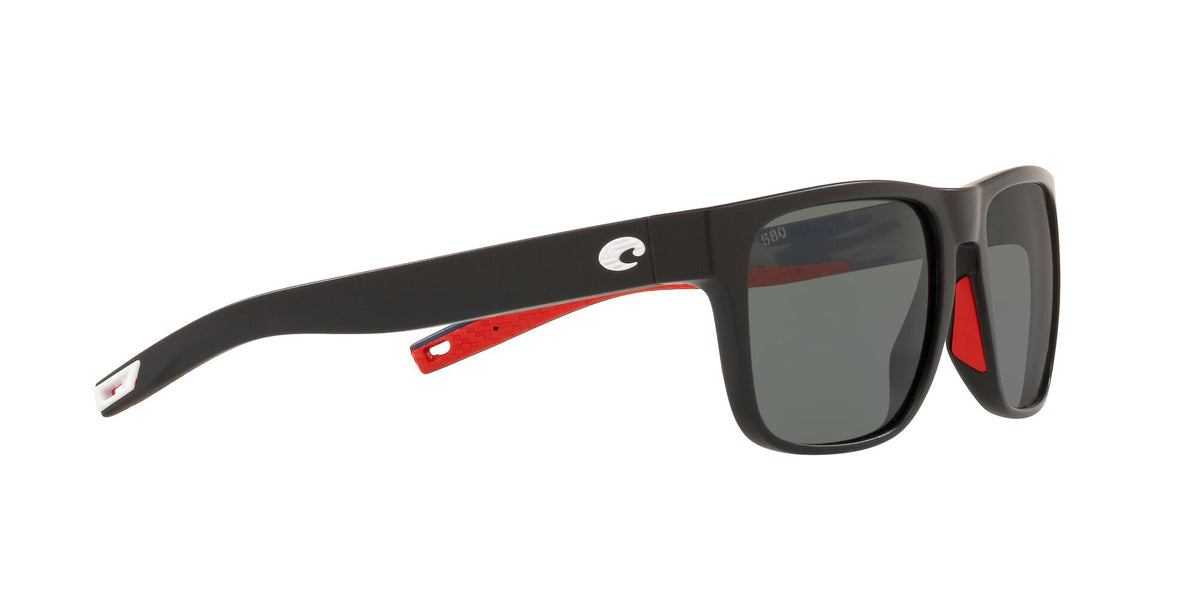 Costa Del Mar Spearo 408 Matte Usa Black / Polarised In Gray 580G 56 / Crystal / Plastic
