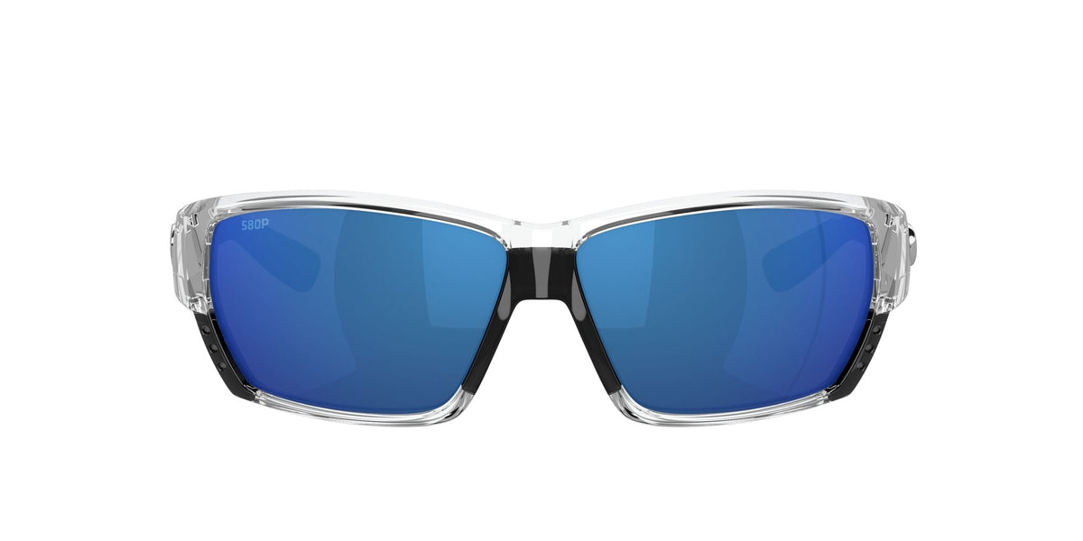 Costa del Mar Tuna Alley 06S9009 900916 62 Shiny Crystal / Blue Mirror - Blue Star Eyewear