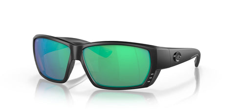 Costa del Mar Tuna Alley 06S9009 900921 62 Blackout / Green Lens Mirror 62 / Lightwave Glass / Injected / Molded