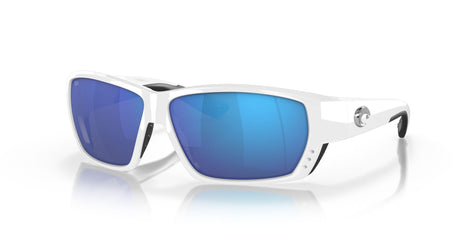 Costa del Mar Tuna Alley 06S9009 900938 62 White / Blue Mirror 62 / Lightwave Glass / Injected / Molded