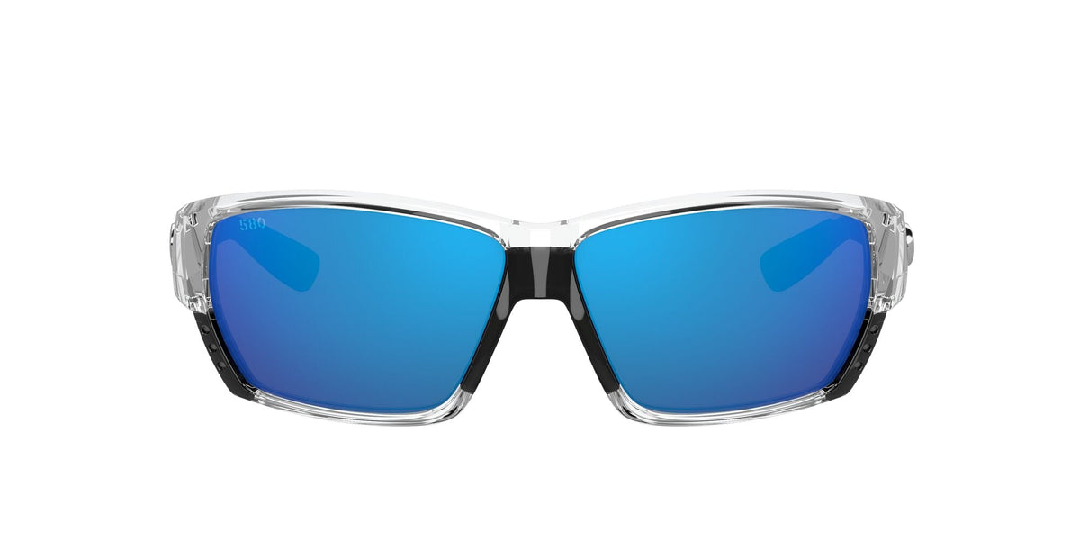 6S 9009 Costa Del Mar Tuna Alley Shiny Crystal / Blue Mirror 62 - Blue Star Eyewear