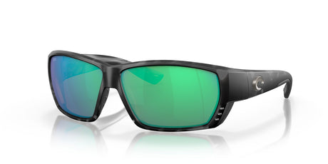 Costa del Mar Tuna Alley 06S9009 900959 62 Tiger Shark / Green Lens Mirror 62 / Crystal / Plastic