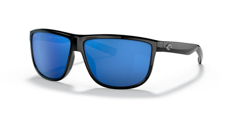 6S 9010 Costa Del Mar Rincondo Shiny Black / Blue Mirror 61 61 / Crystal / Plastic